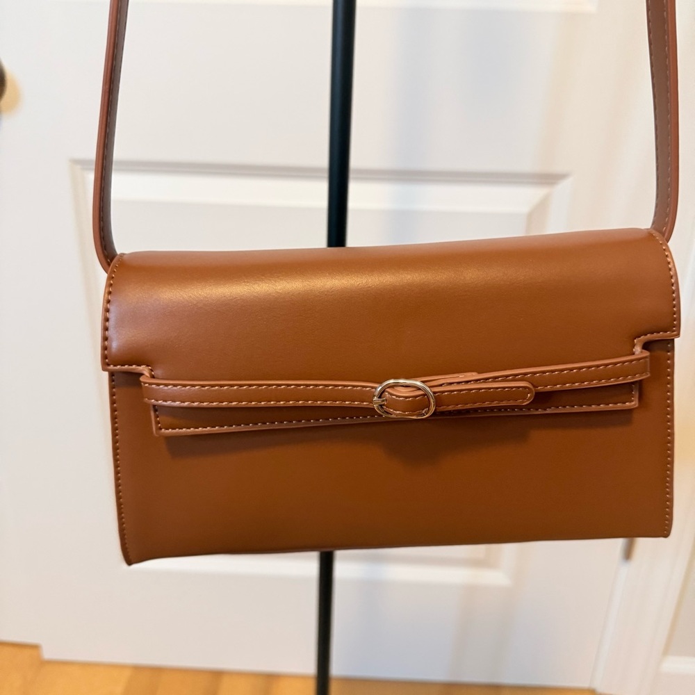 NEW Bostanten Shoulder or Crossbody bag, vegan faux leather, brown, PRICE FIRM - Picture 8 of 9